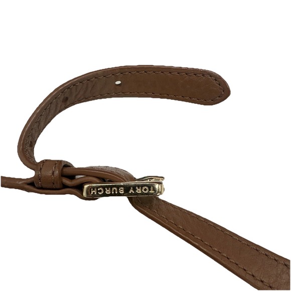 Tory Burch Marion Women's Leather Crossbody Bag Cognac Brown‎ - Picture 3 of 15